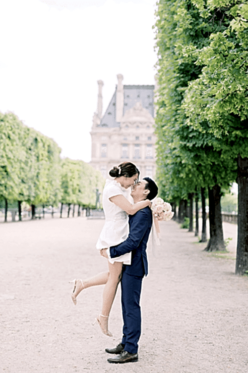 seance photo elopment mariage romantique à Paris