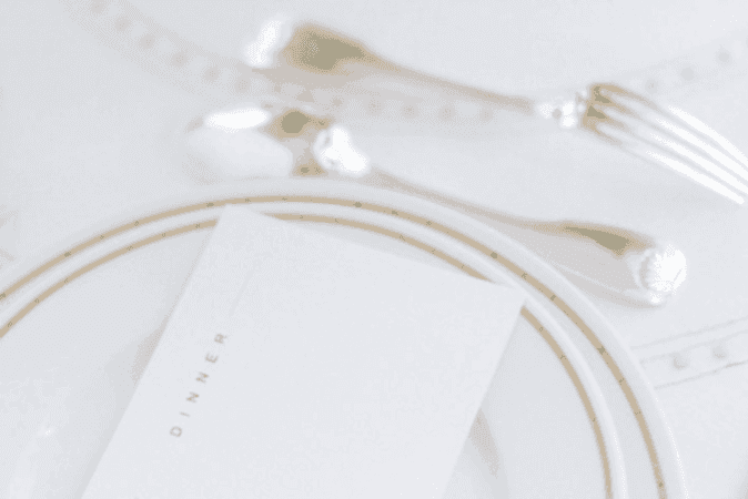 menu mariage