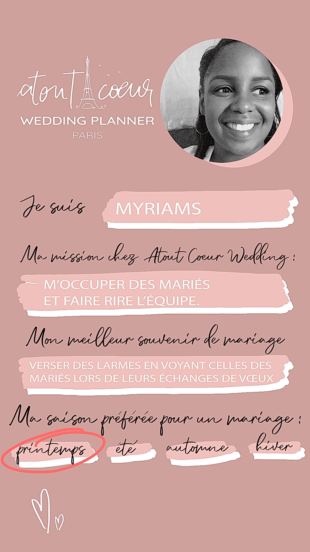 equipe wedding planner myriams
