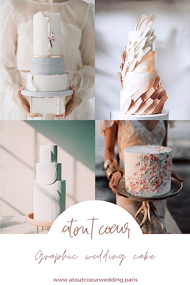 wedding cake graphique