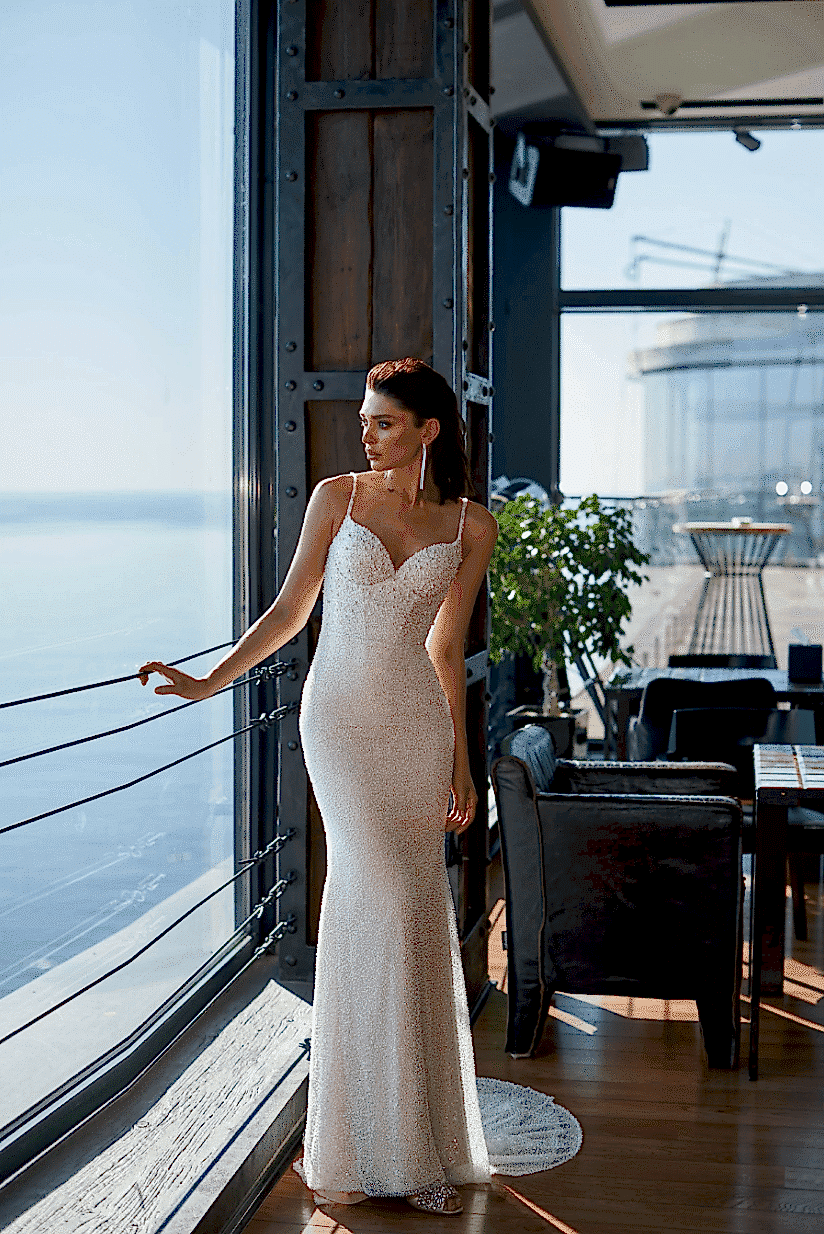 robe mariée brillante