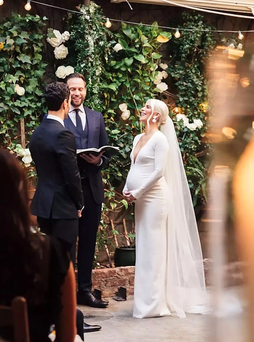 mariage heureux femme enceinte